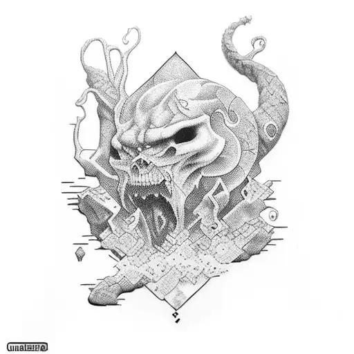 naipe del 7 de trebol tattoo design idea