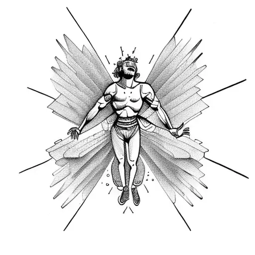 falling Icarus  tattoo design idea