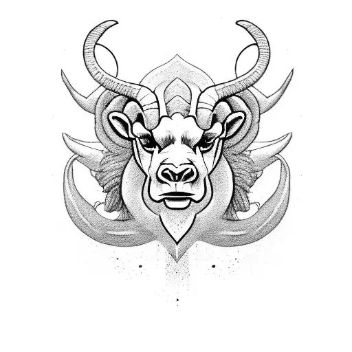 aries animal tattoo design idea