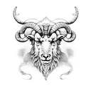 aries animal tattoo design idea