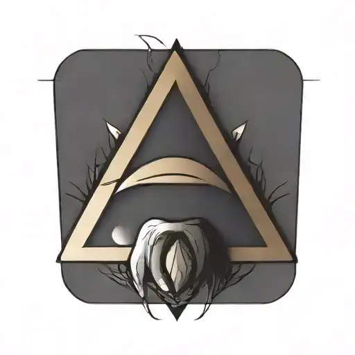 illuminati simple tattoo design idea