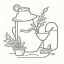 drunk gardener tattoo design idea