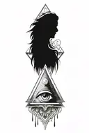 illuminati simple tattoo design idea