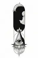 illuminati simple tattoo design idea