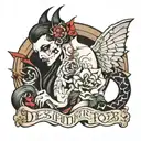 despair tattoo design idea