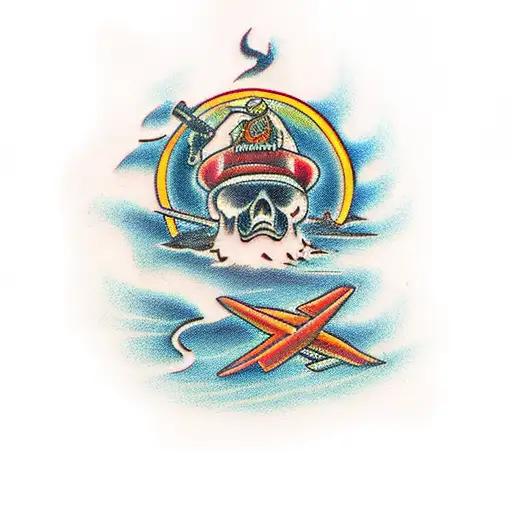 northern wildfire  tattoo design idea