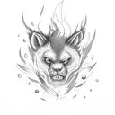 wildfires  tattoo design idea