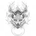 wildfires  tattoo design idea