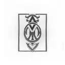 ac Milan badge on a playing card tattoo design idea