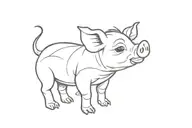 Piglet tattoo design idea
