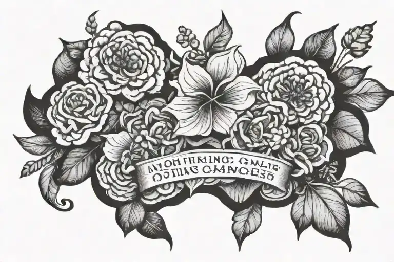 Nothing changes if nothing changes tattoo design idea