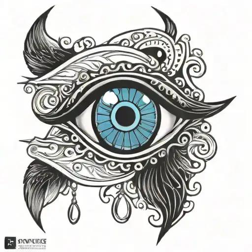 evil eye greek met your mother tattoo design idea
