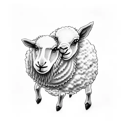 Jesus leaves 99 sheep for 1 tattoo design idea