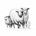 Jesus leaves 99 sheep for 1 tattoo design idea