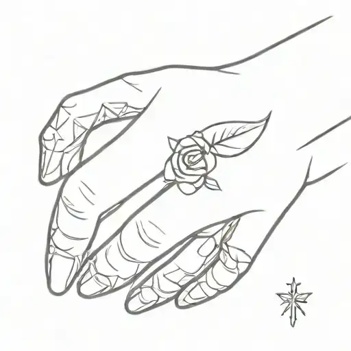 14643 on ring finger tattoo design idea