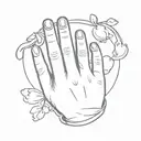 14643 on ring finger tattoo design idea