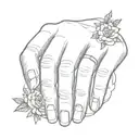 14643 on ring finger tattoo design idea