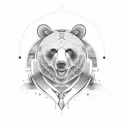 berlin bear tattoo design idea