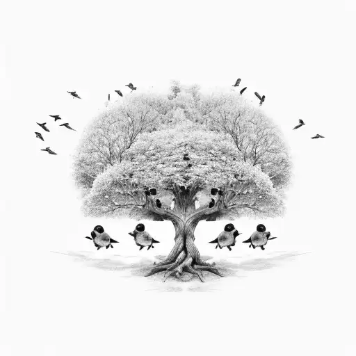 3,594+ Tree Bird Tattoo Ideas in 2026 - BlackInk AI