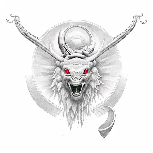 Cancer and Sagittarius Astrology Sign  tattoo design idea