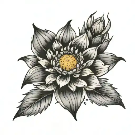 Indian blanket flower sleeve tattoo tattoo design idea