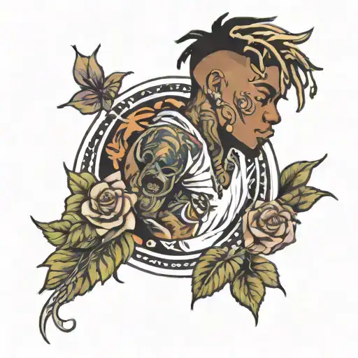 juice wrld half sleeve tattoo  tattoo design idea
