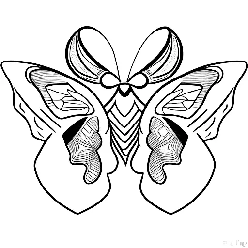 moth and canvas tattoo design idea