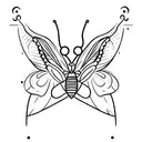 moth and canvas tattoo design idea