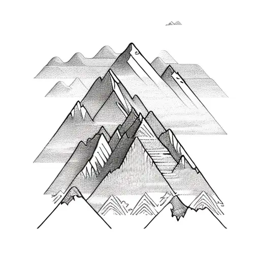 #mountains #sea #snowboard  tattoo design idea