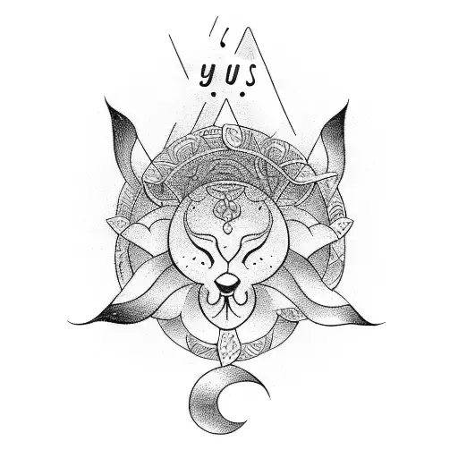 A self-love mantra written in musical notes tattoo design idea