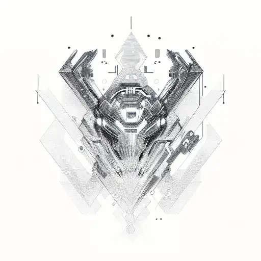 cyber sigilism  tattoo design idea