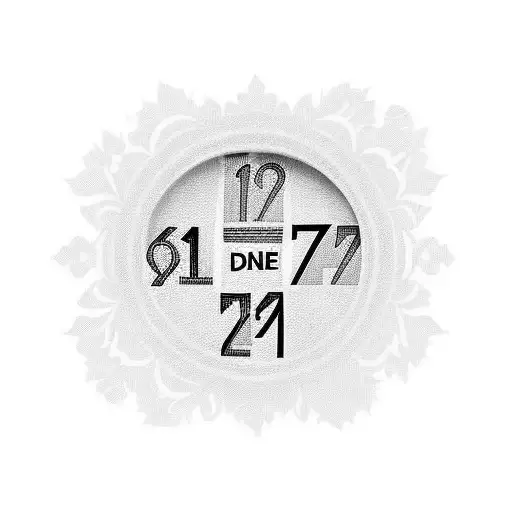 Family tattoo with date of births 05-06-1974 22-04-1974 29-11-2002 20-08-1948 16-05-1951 18-09-1951 13-12-1953 tattoo design idea