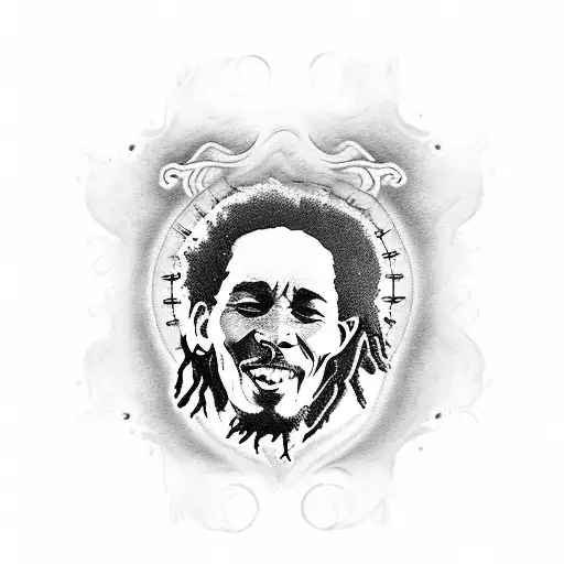 Bob Marley tattoo design idea