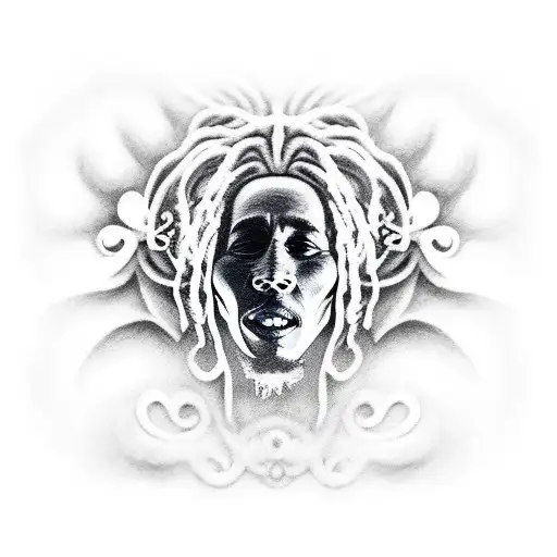 Bob Marley tattoo design idea