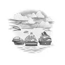 beach ,Colombia family  tattoo design idea