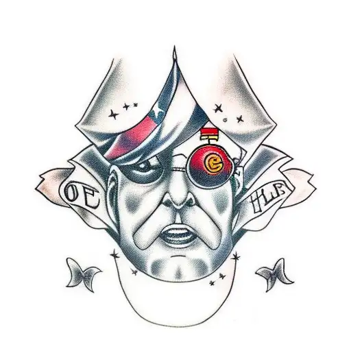 olafe com chapéu seletor do Harry Potter  tattoo design idea