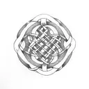 celtic knot mother with two daughters  tattoo design idea