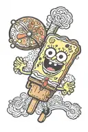 Spongebob Popsicle tattoo design idea