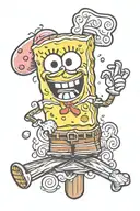 Spongebob Popsicle tattoo design idea