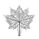 Maple Leaf tattoo design idea