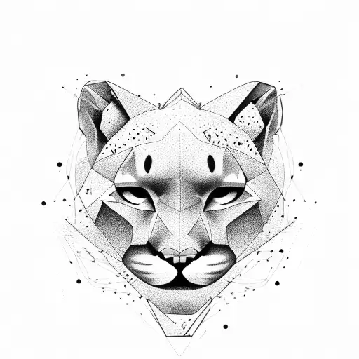 Mountain Lion  tattoo design idea
