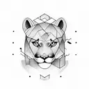 Mountain Lion  tattoo design idea