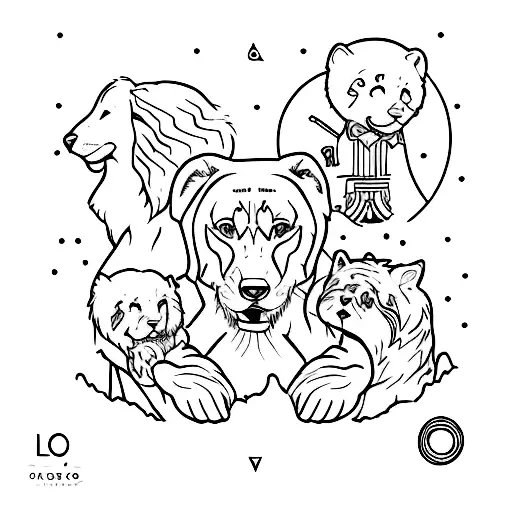 leo, Mouline, Eyllie, Edyl tattoo design idea