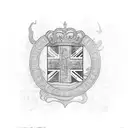 uk flag and philippines flag tattoo design idea