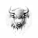 buffalo tattoo design idea