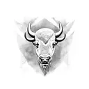 buffalo tattoo design idea