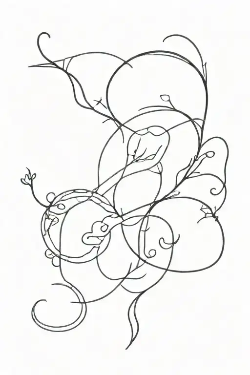 Zodiac sign Capricorn and gemini love tattoo tattoo design idea