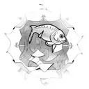 mirror carps tattoo design idea
