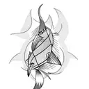 mirror carps tattoo design idea