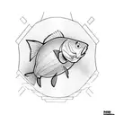 mirror carps tattoo design idea